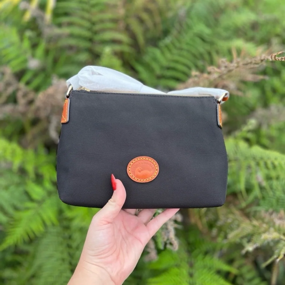 NWT Dooney & Bourke Black Crossbody Pouchette